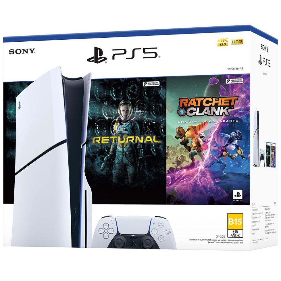 Playstation 5 Slim Standard Itb Bundle Con 2 Juegos Físicos